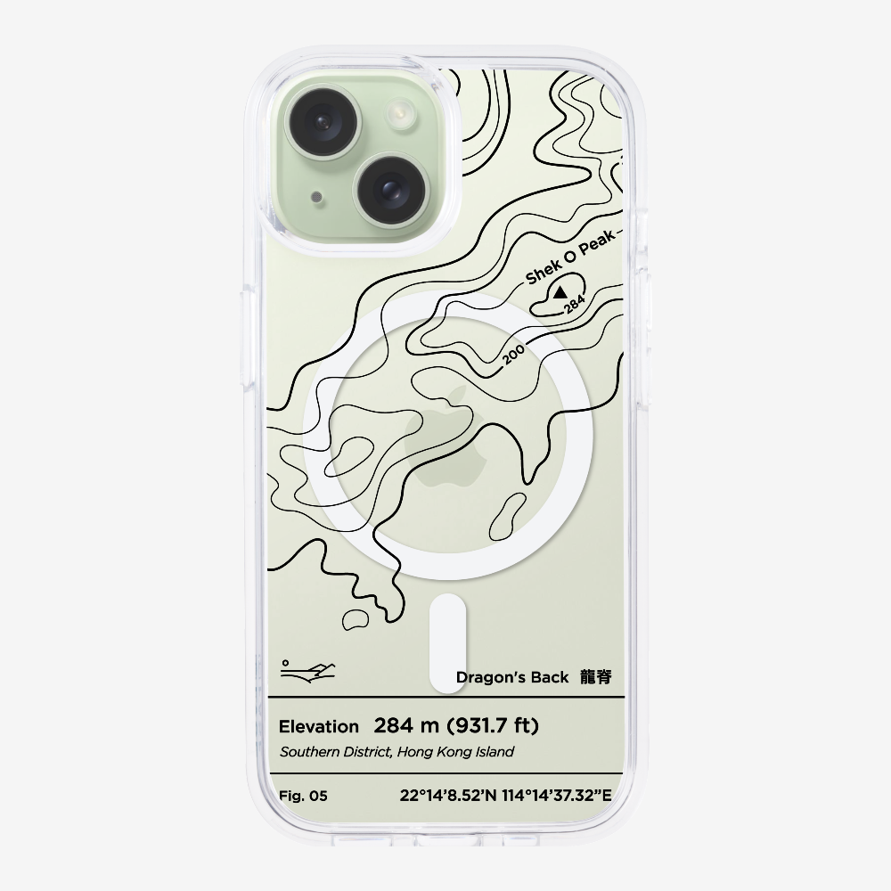 DragonsBack Contour (Black) Phone Case