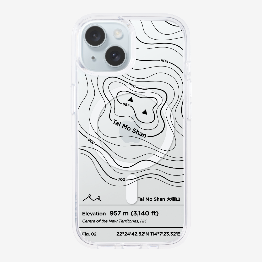 TaiMoShan Contour (Black) Phone Case