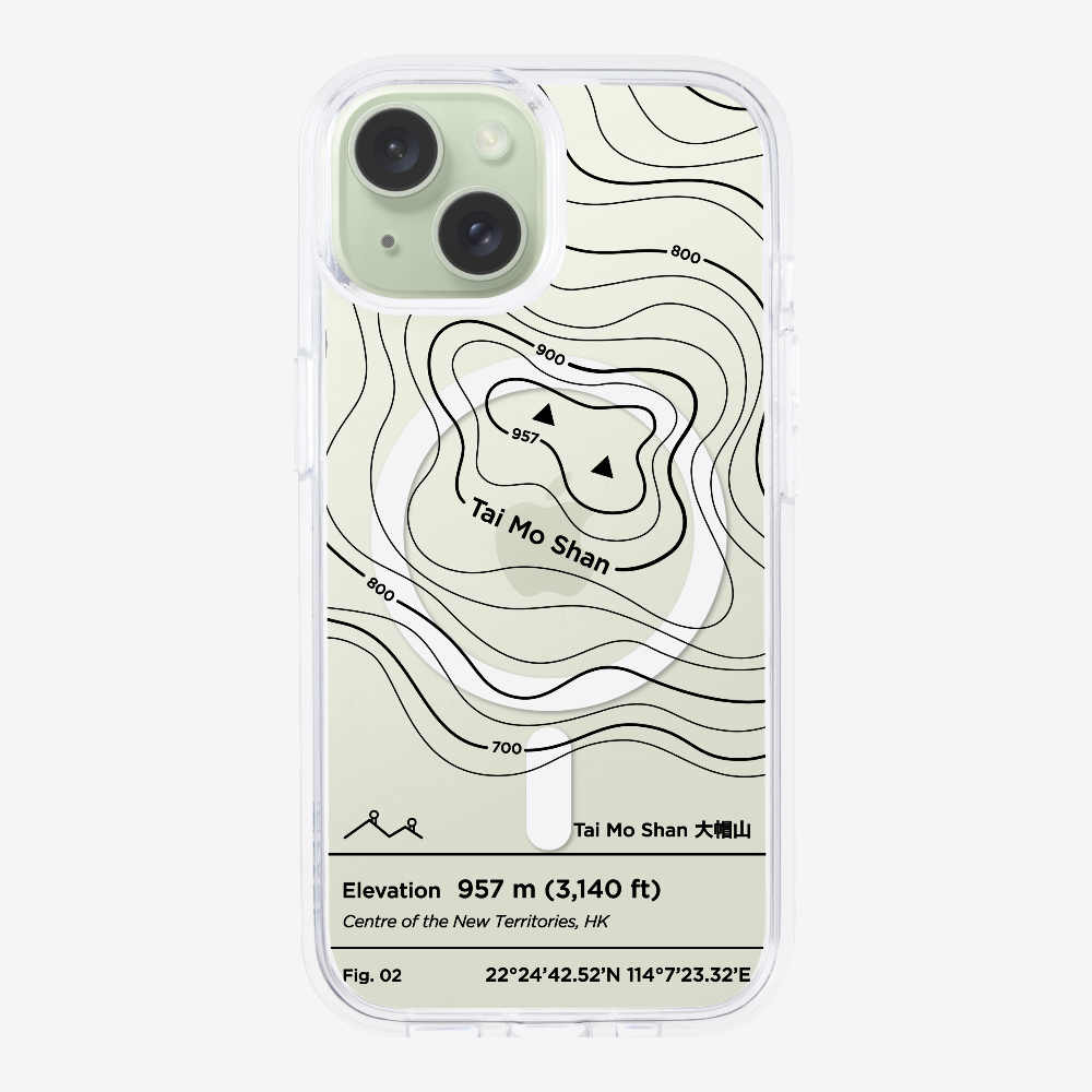 TaiMoShan Contour (Black) Phone Case