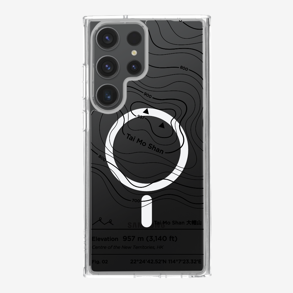 TaiMoShan Contour (Black) Phone Case