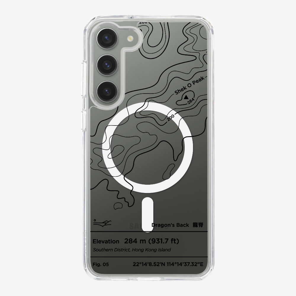 DragonsBack Contour (Black) Phone Case