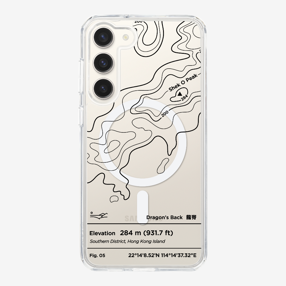 DragonsBack Contour (Black) Phone Case