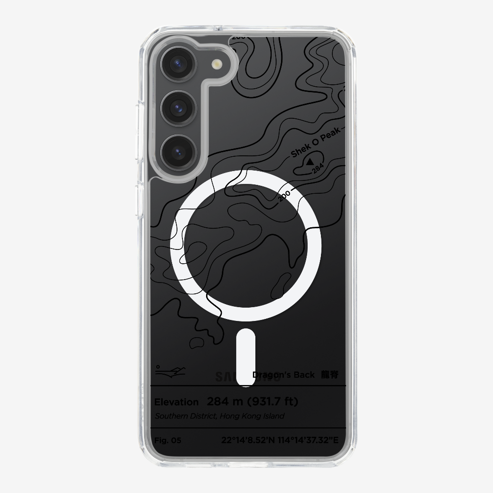 DragonsBack Contour (Black) Phone Case