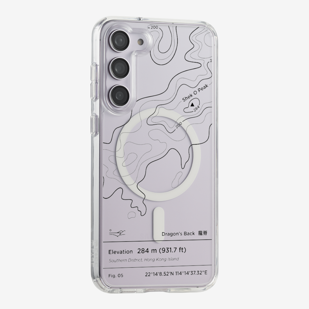 DragonsBack Contour (Black) Phone Case