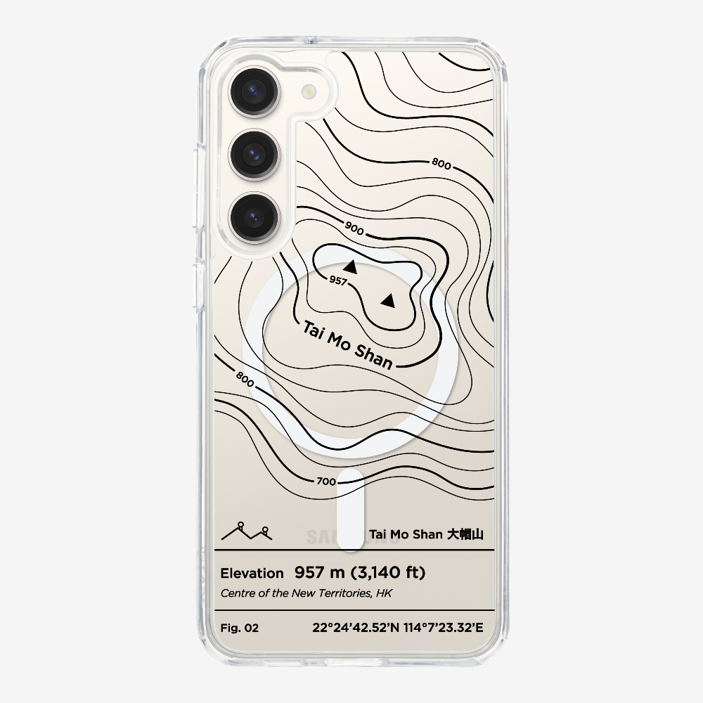 TaiMoShan Contour (Black) Phone Case