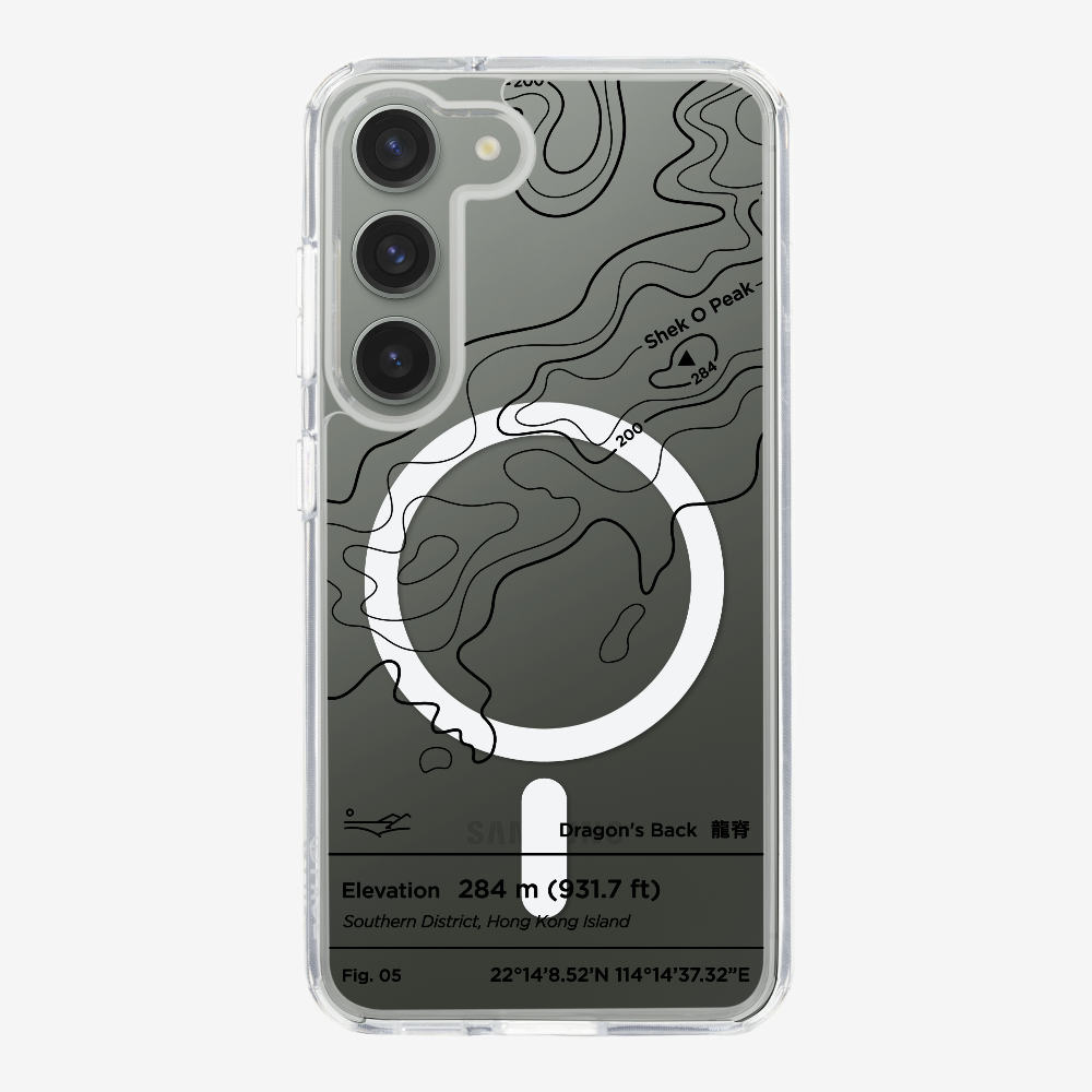 DragonsBack Contour (Black) Phone Case