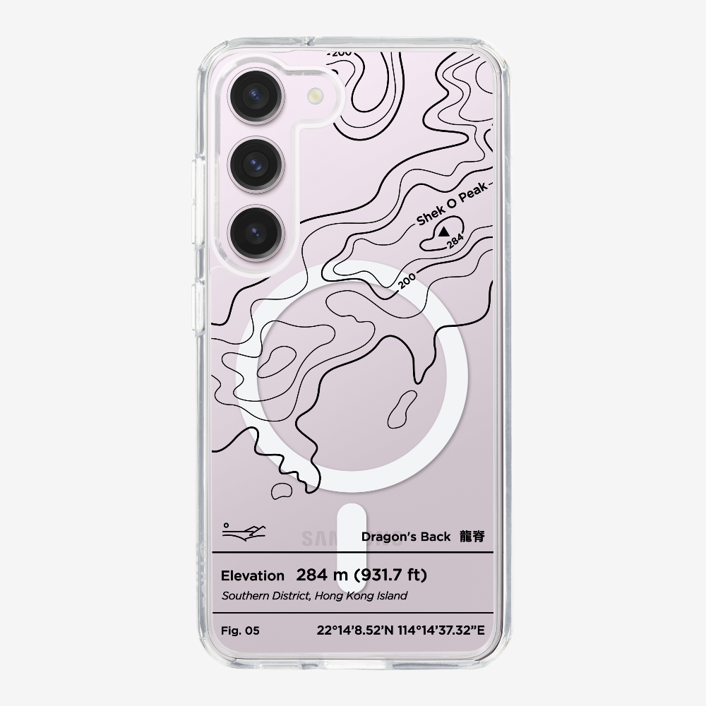 DragonsBack Contour (Black) Phone Case