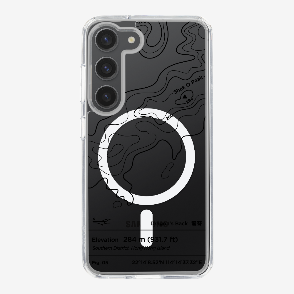 DragonsBack Contour (Black) Phone Case