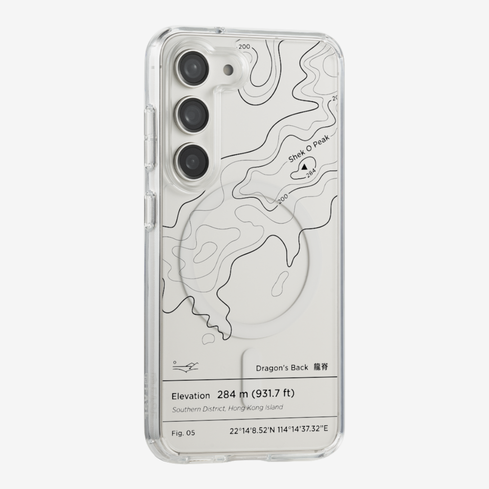 DragonsBack Contour (Black) Phone Case