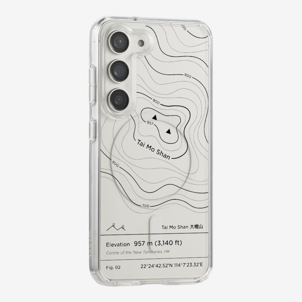 TaiMoShan Contour (Black) Phone Case