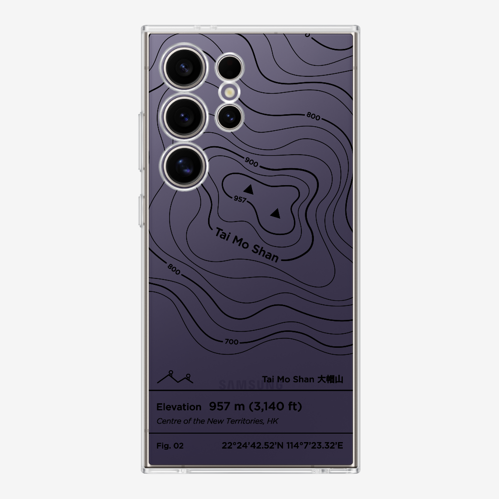 TaiMoShan Contour (Black) Phone Case