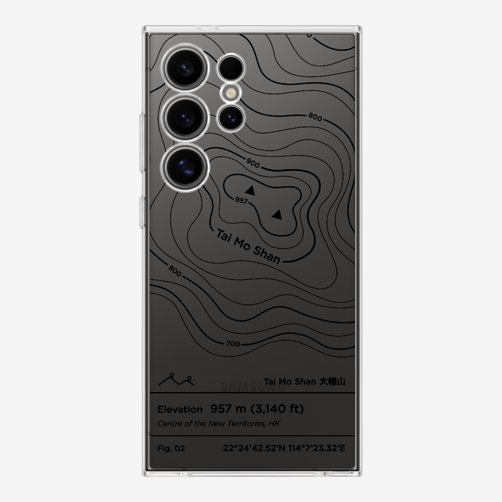 TaiMoShan Contour (Black) Phone Case