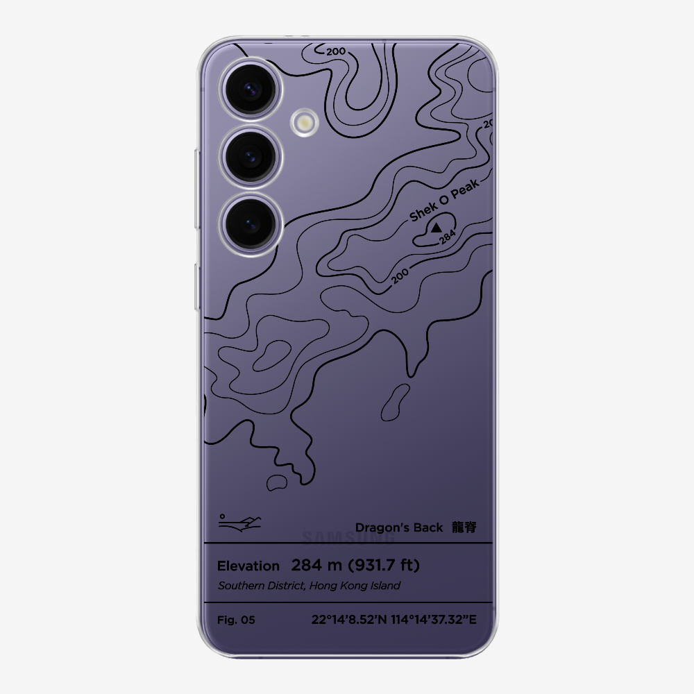 DragonsBack Contour (Black) Phone Case