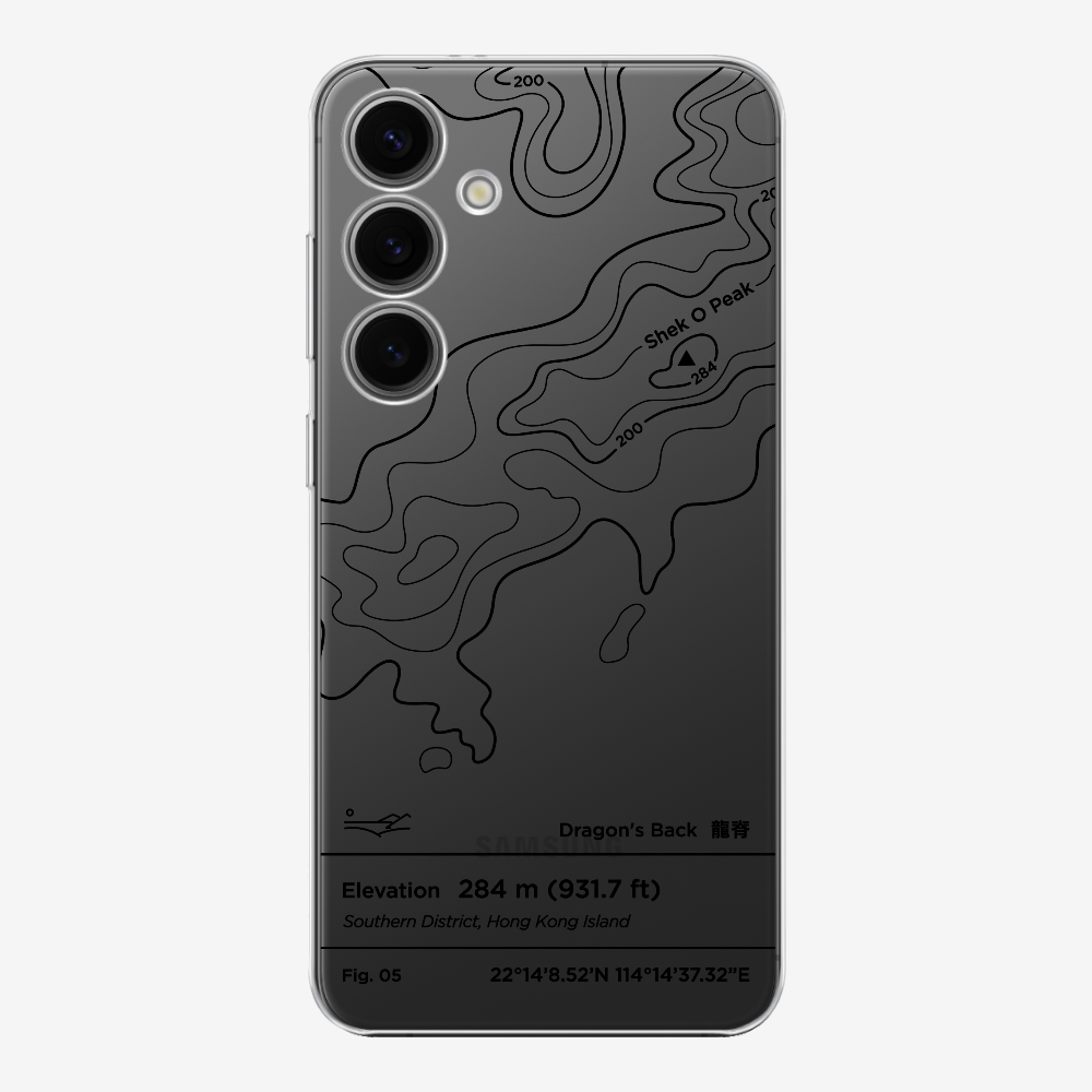 DragonsBack Contour (Black) Phone Case