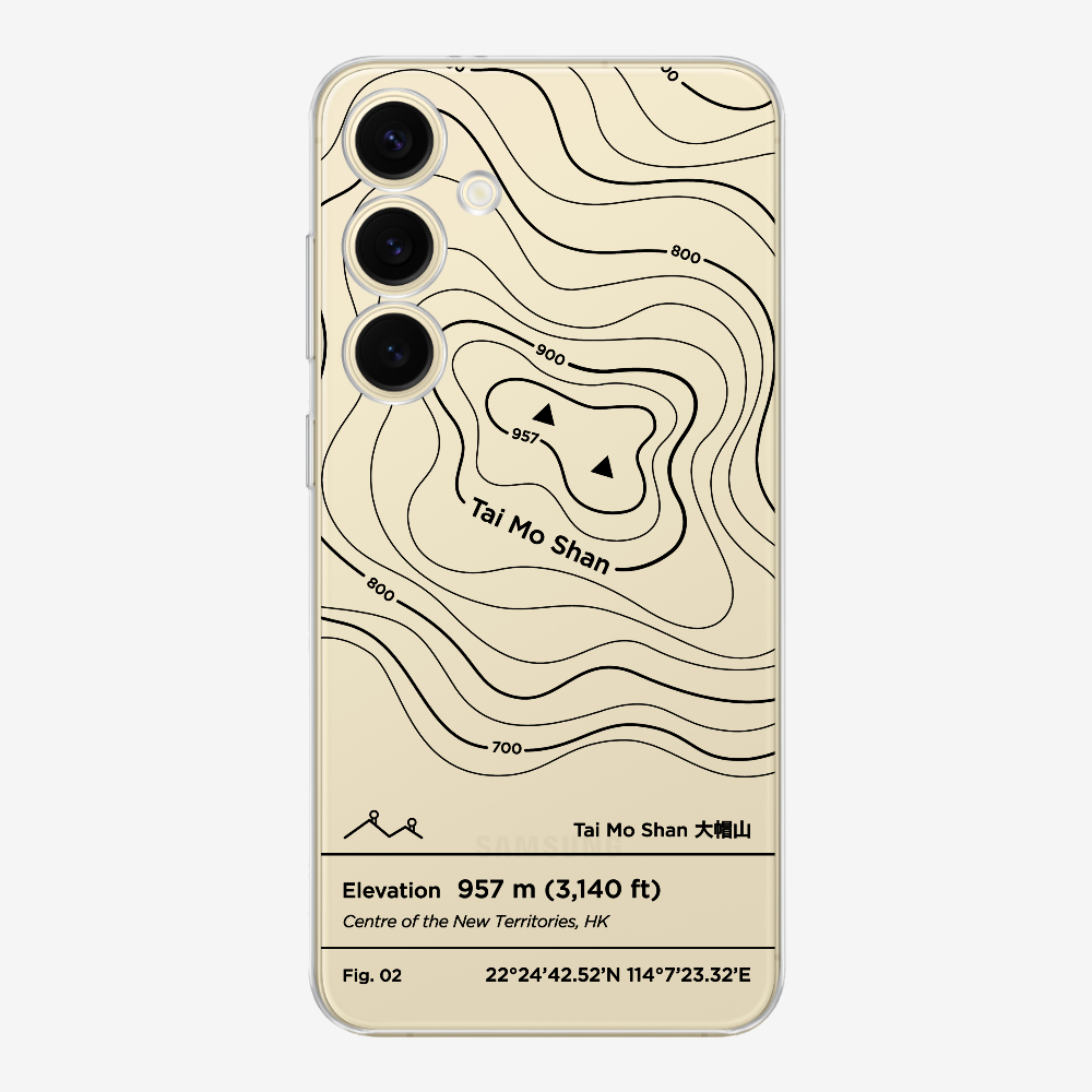 TaiMoShan Contour (Black) Phone Case