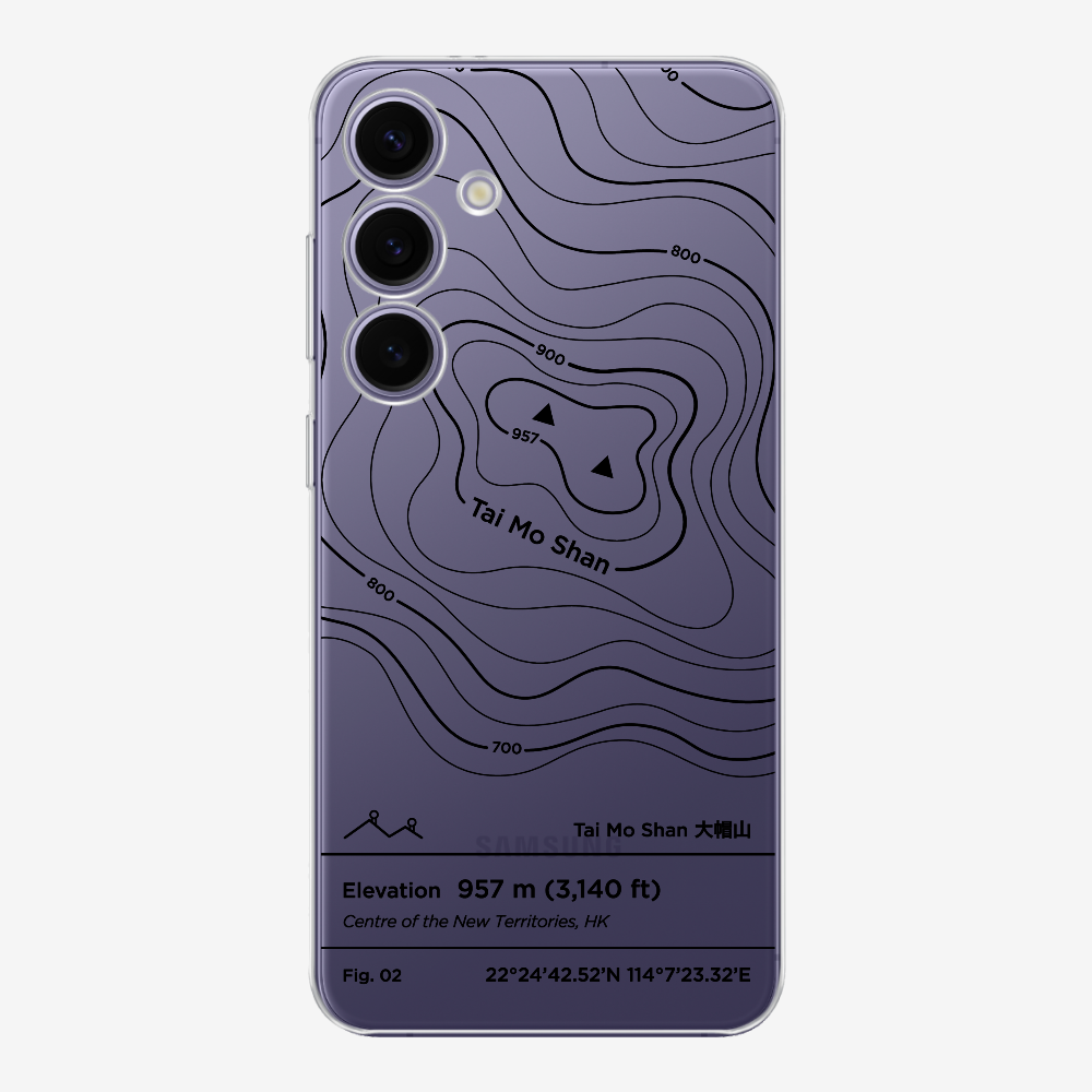 TaiMoShan Contour (Black) Phone Case