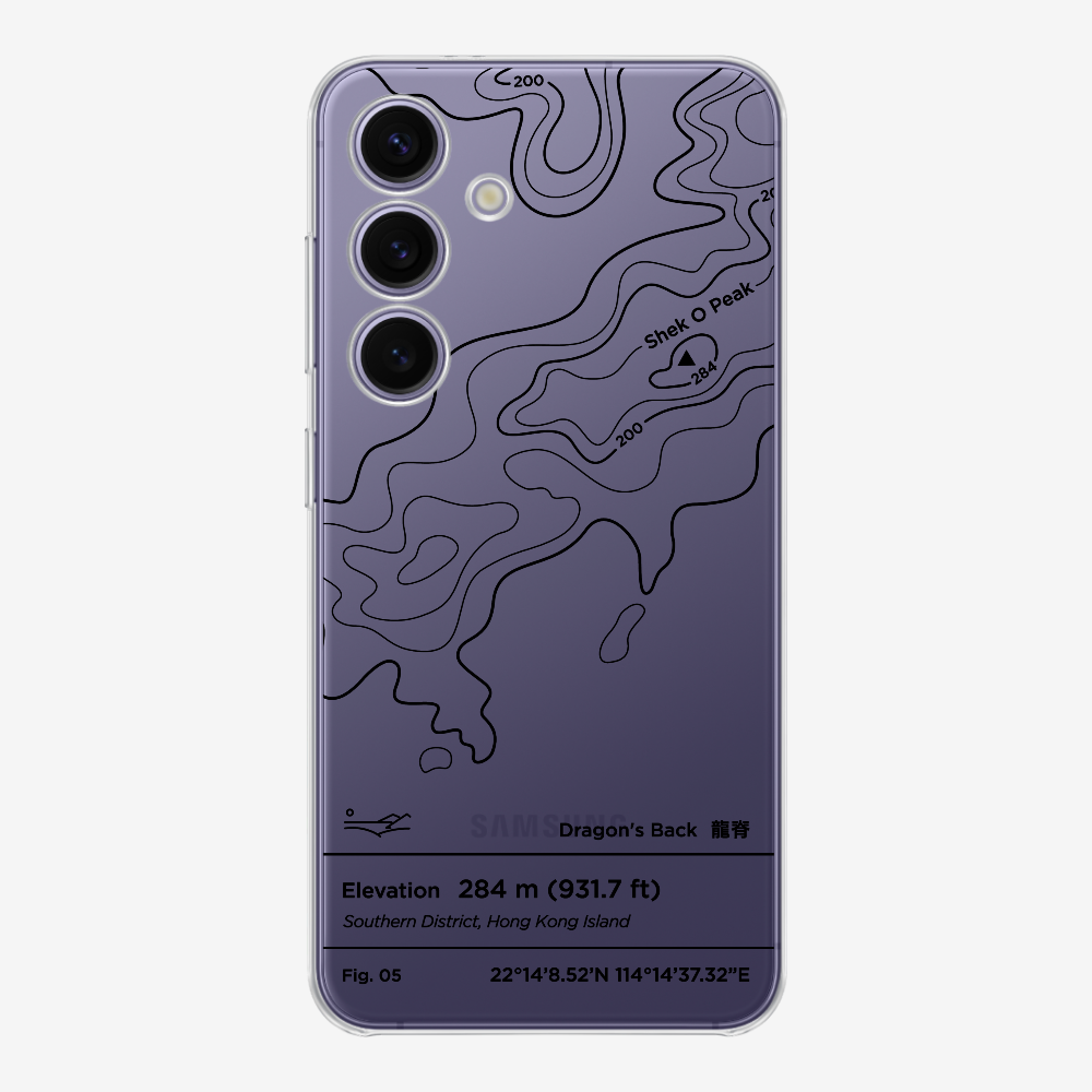 DragonsBack Contour (Black) Phone Case