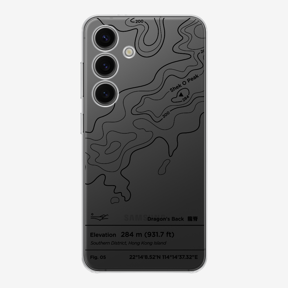 DragonsBack Contour (Black) Phone Case