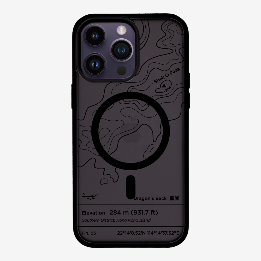 DragonsBack Contour (Black) Phone Case