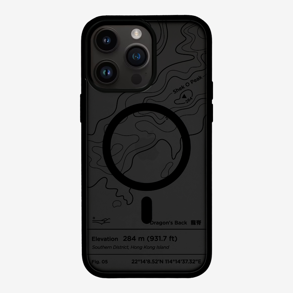 DragonsBack Contour (Black) Phone Case