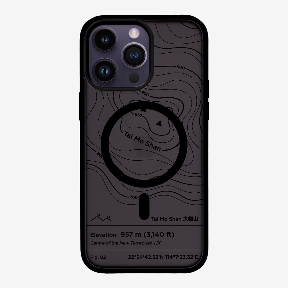 TaiMoShan Contour (Black) Phone Case