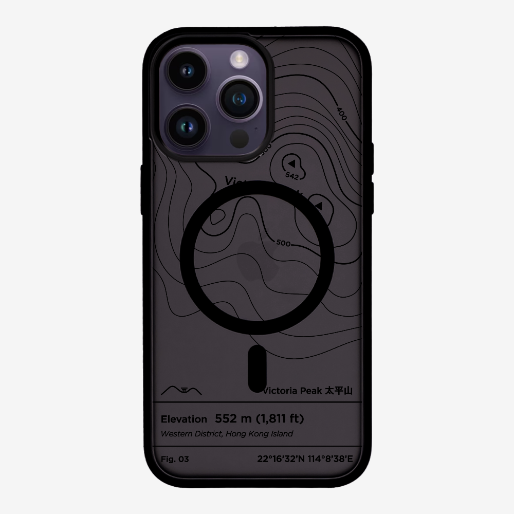 VictorialPeak Contour (Black) Phone Case