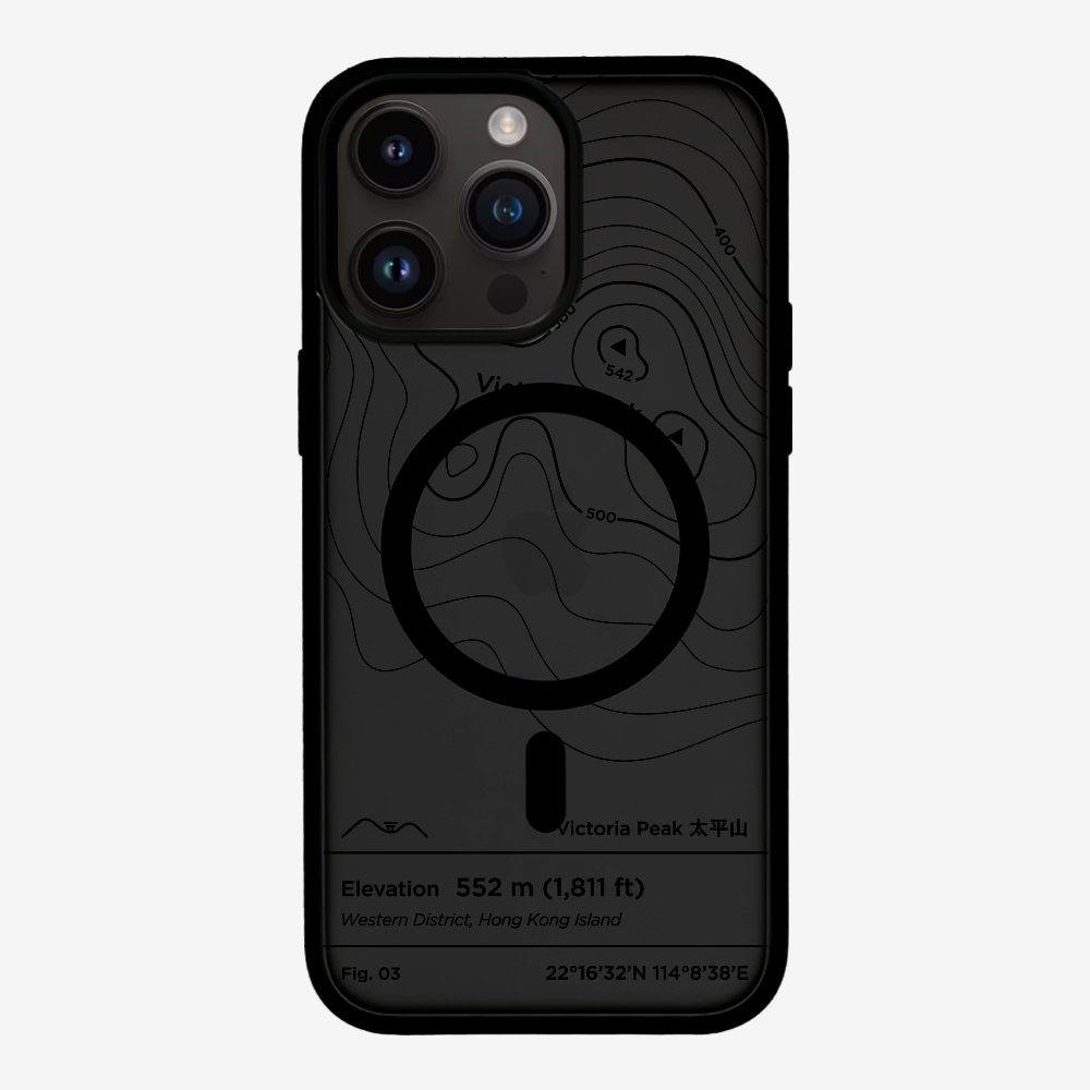 VictorialPeak Contour (Black) Phone Case