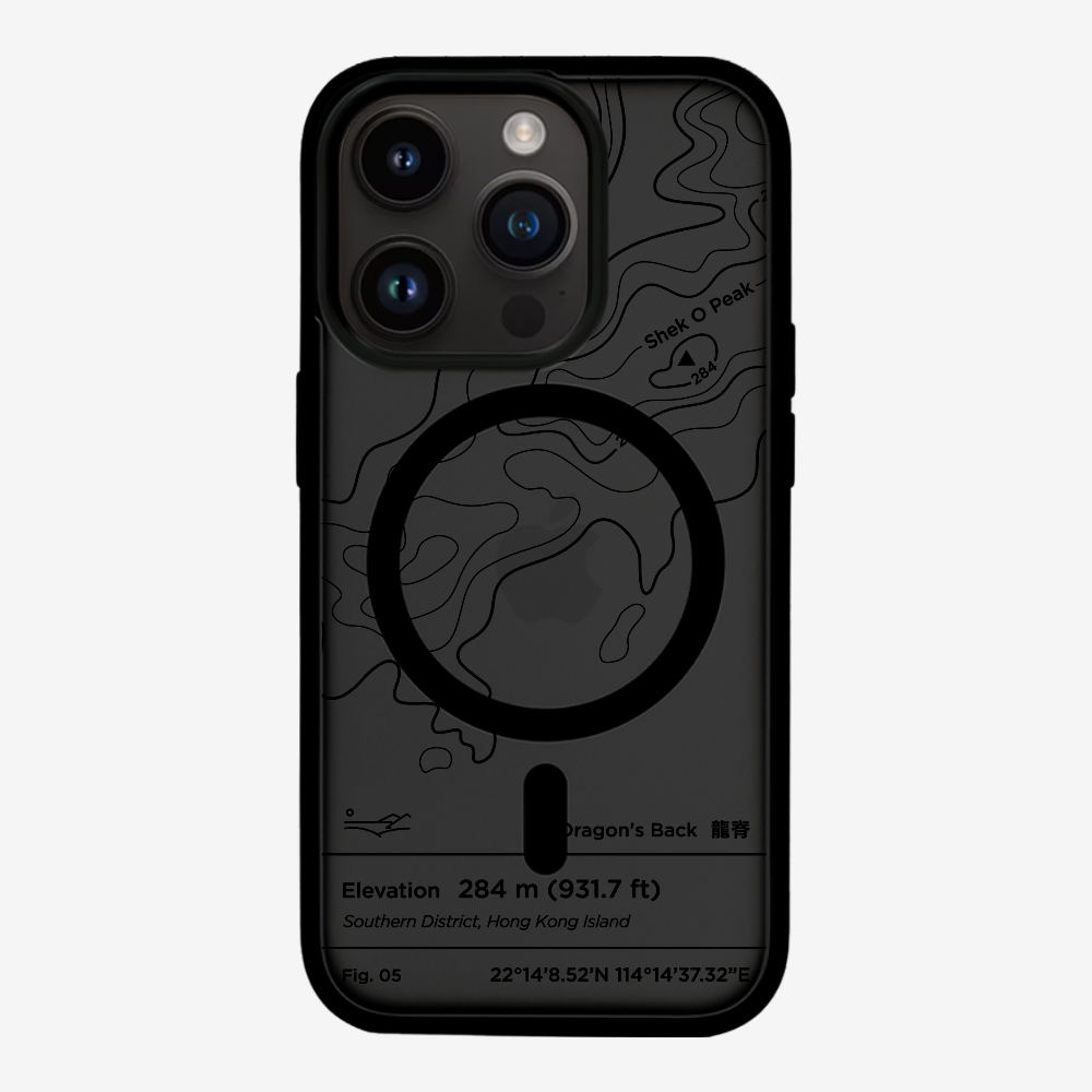 DragonsBack Contour (Black) Phone Case