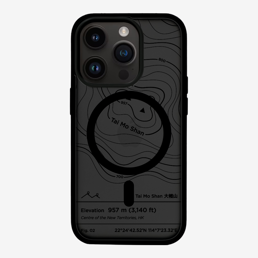 TaiMoShan Contour (Black) Phone Case