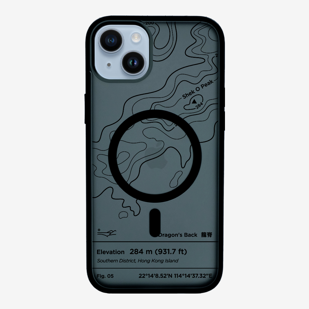 DragonsBack Contour (Black) Phone Case