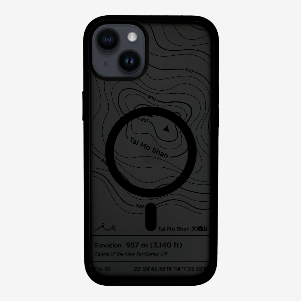 TaiMoShan Contour (Black) Phone Case