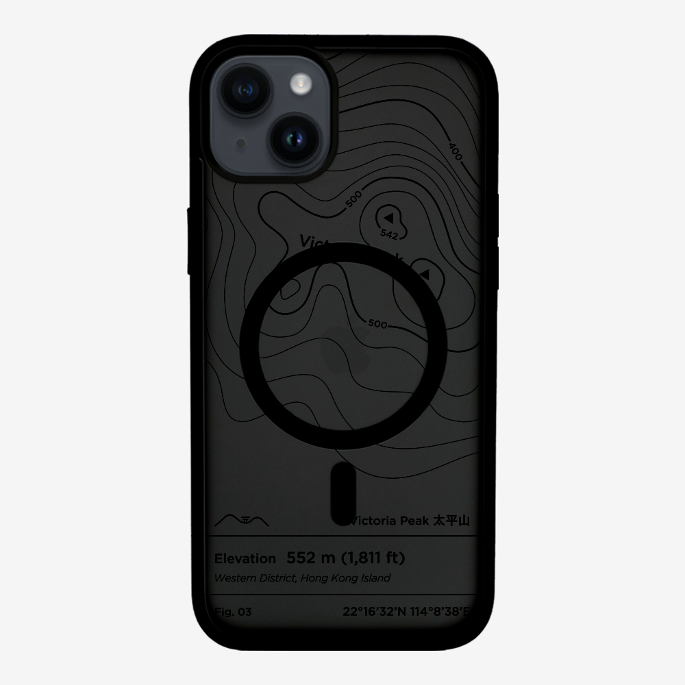 VictorialPeak Contour (Black) Phone Case