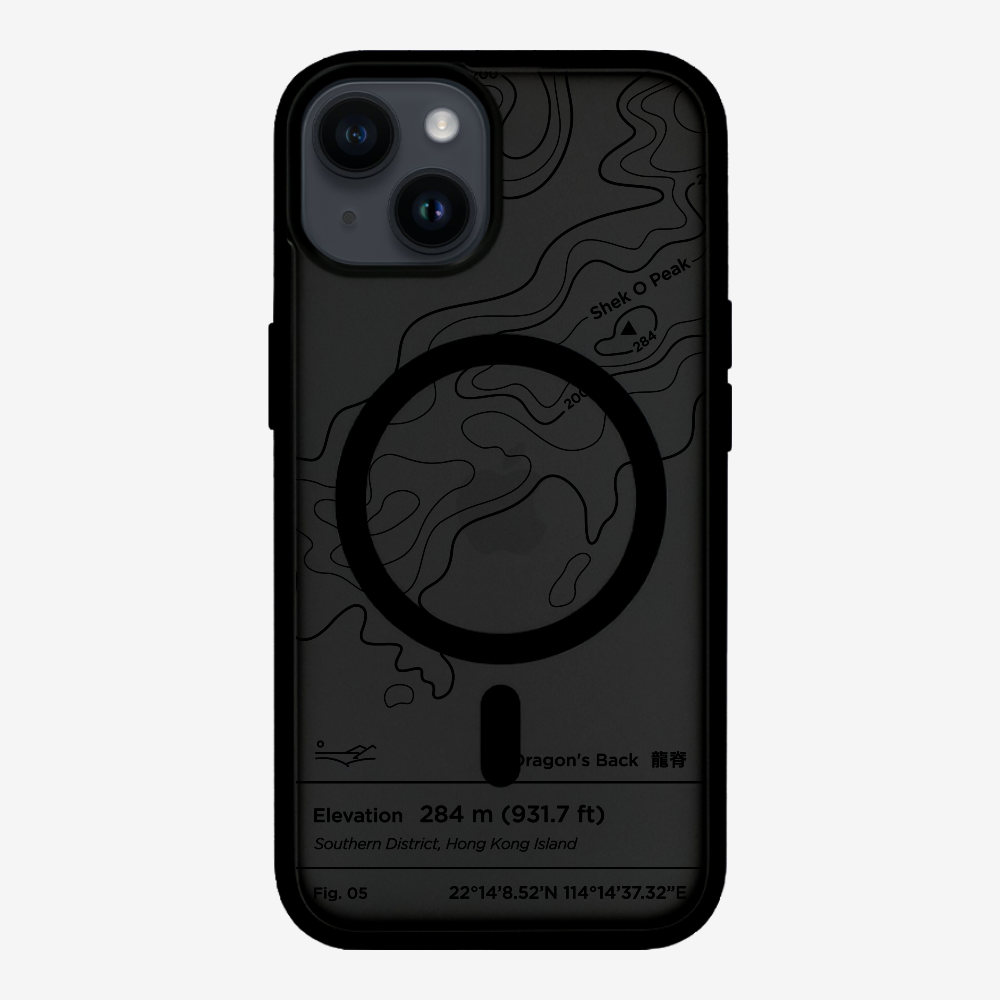 DragonsBack Contour (Black) Phone Case