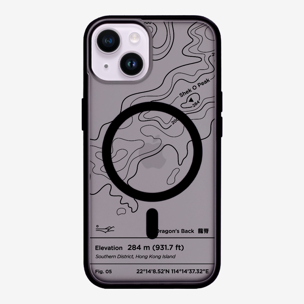 DragonsBack Contour (Black) Phone Case