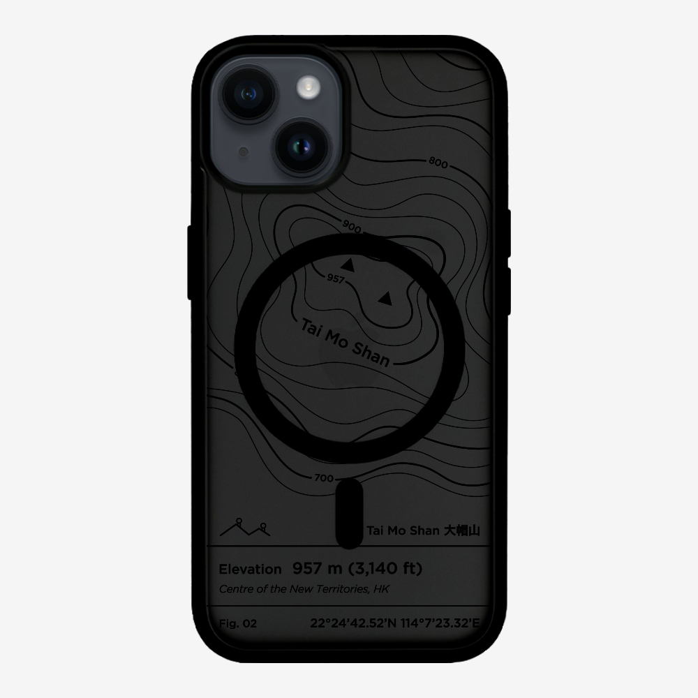 TaiMoShan Contour (Black) Phone Case