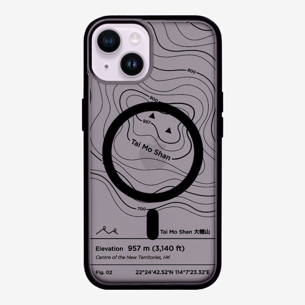 TaiMoShan Contour (Black) Phone Case