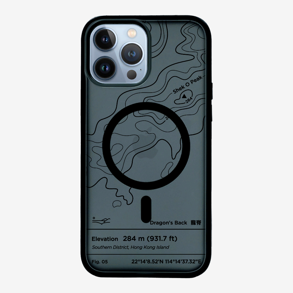 DragonsBack Contour (Black) Phone Case