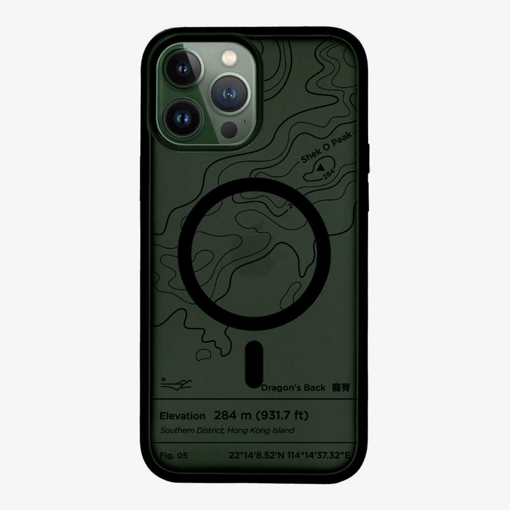 DragonsBack Contour (Black) Phone Case