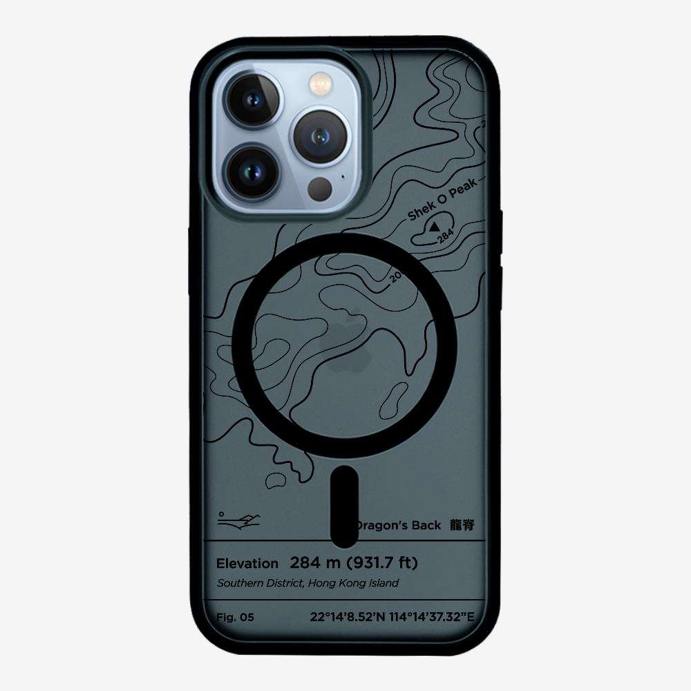 DragonsBack Contour (Black) Phone Case