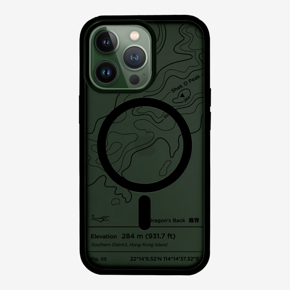 DragonsBack Contour (Black) Phone Case