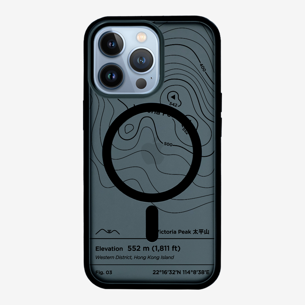 VictorialPeak Contour (Black) Phone Case