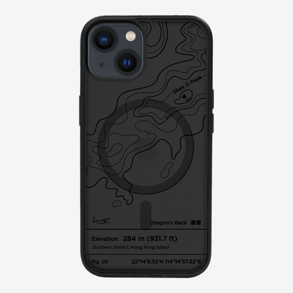 DragonsBack Contour (Black) Phone Case