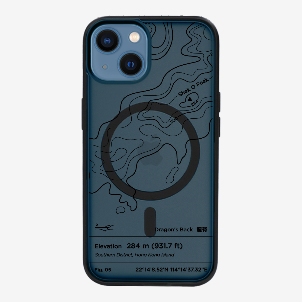 DragonsBack Contour (Black) Phone Case