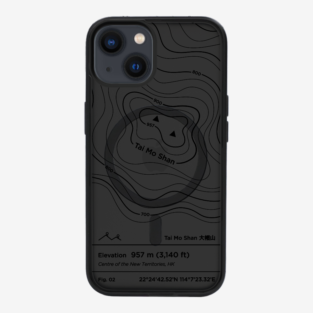 TaiMoShan Contour (Black) Phone Case