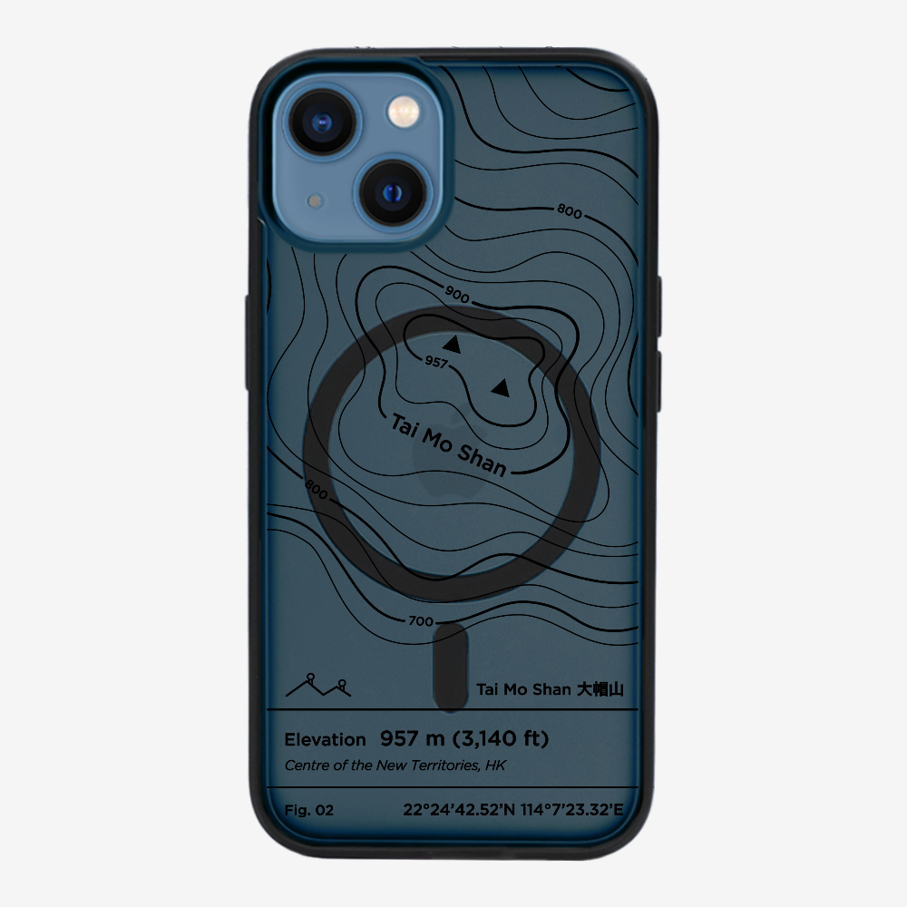 TaiMoShan Contour (Black) Phone Case