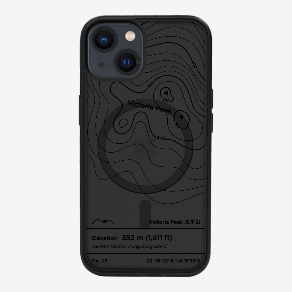 VictorialPeak Contour (Black) Phone Case