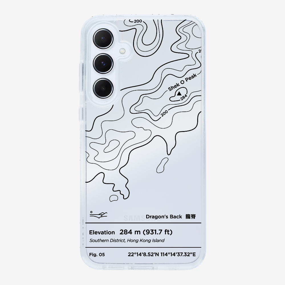 DragonsBack Contour (Black) Phone Case