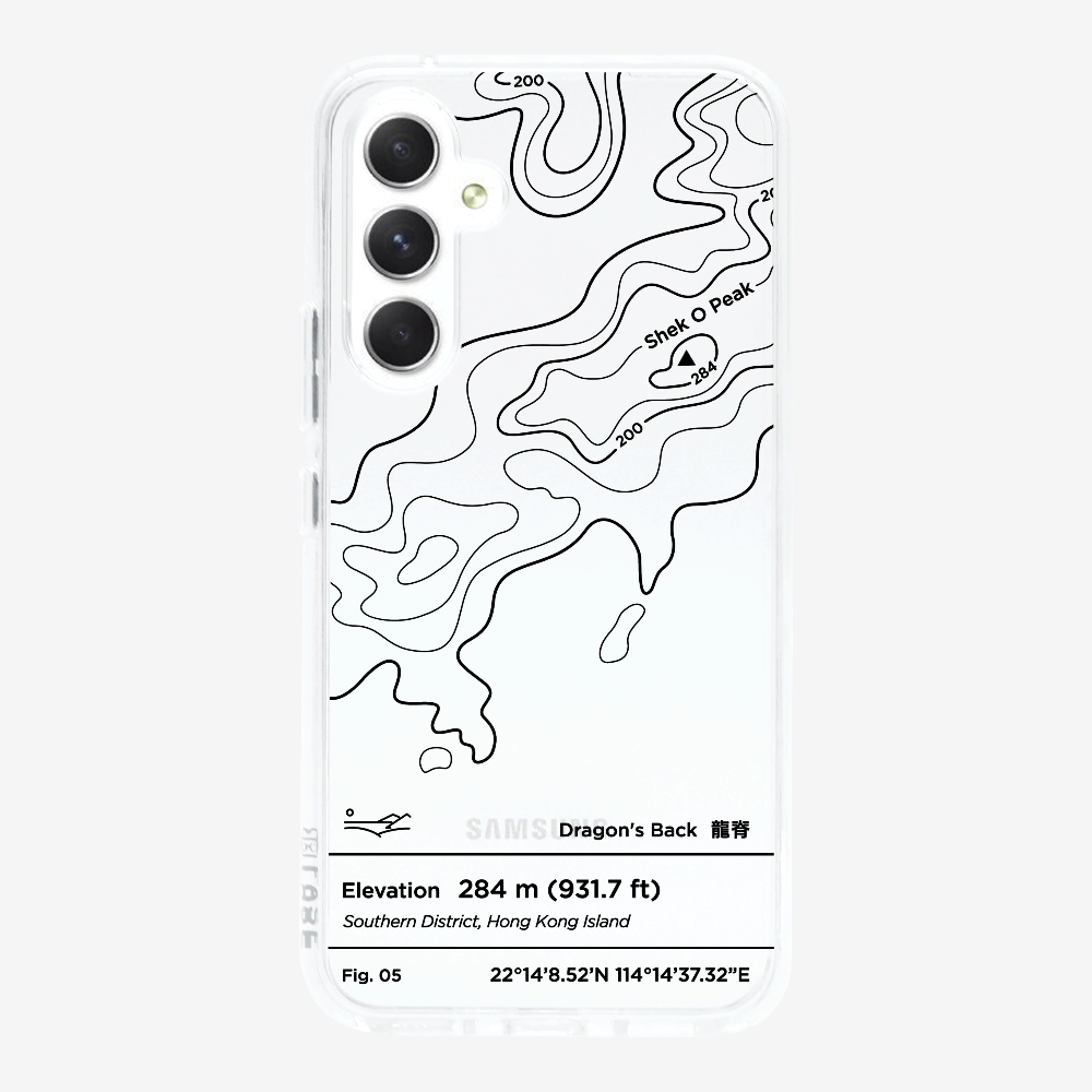 DragonsBack Contour (Black) Phone Case