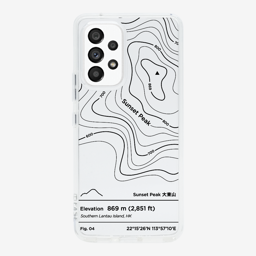 SunsetPeak Contour (Black) Phone Case