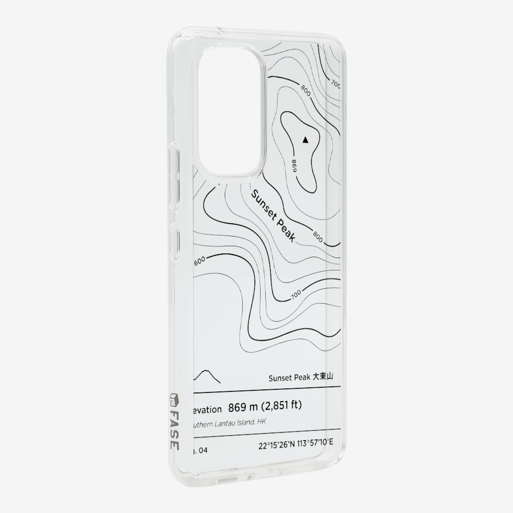 SunsetPeak Contour (Black) Phone Case